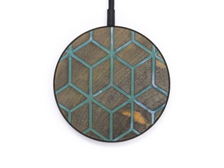 Circle Wood+Resin Wireless Charger - Lyndia (Pattern, 599245) Supply