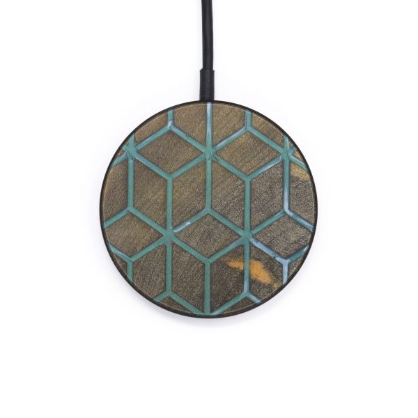 Circle Wood+Resin Wireless Charger - Lyndia (Pattern, 599245) Supply