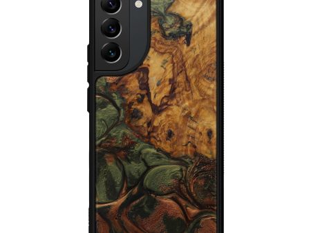 Galaxy S22 Plus Wood+Resin Phone Case - Sherron (Dark Green, 597234) Online Sale