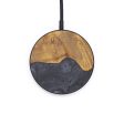 Circle Wood+Resin Wireless Charger - Ishan (Pure Black, 599828) Online