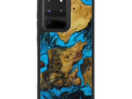 Galaxy S20 Ultra Wood+Resin Phone Case - Brenna (Mosaic, 601336) For Cheap