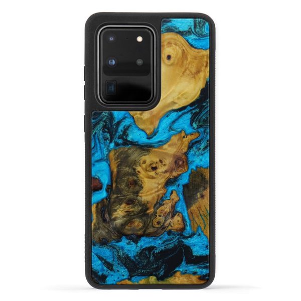 Galaxy S20 Ultra Wood+Resin Phone Case - Brenna (Mosaic, 601336) For Cheap