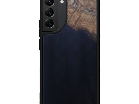 Galaxy S22 Plus Wood+Resin Phone Case - Wiebren (Pure Black, 599746) For Sale