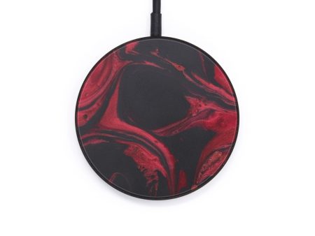 Circle ResinArt Wireless Charger - Seang (Dark Red, 597959) Discount