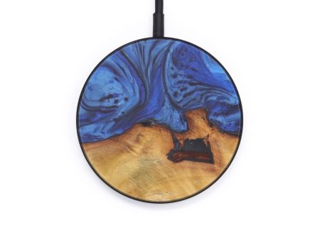 Circle Wood+Resin Wireless Charger - Laney (Dark Blue, 597823) Discount