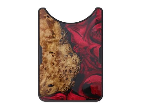 Alloy Wood+Resin Wallet - Ric (Dark Red, 600258) Supply