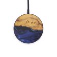 Circle Wood+Resin Wireless Charger - Riyaz (Dark Blue, 597820) Discount