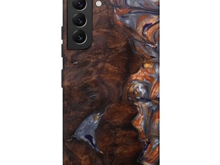 Galaxy S22 Plus Wood+Resin Live Edge Phone Case - Stew (Metallic, 597317) For Sale