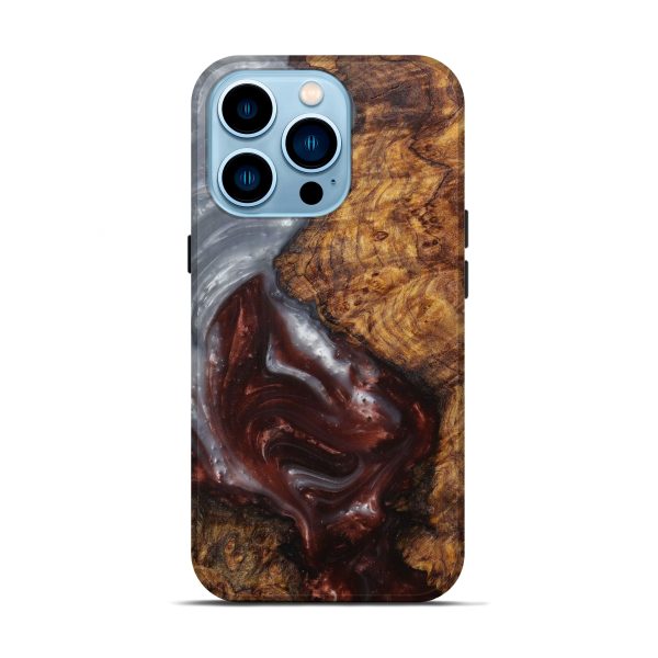 iPhone 14 Pro Wood+Resin Live Edge Phone Case - Fernandina (Metallic, 597345) Online Hot Sale