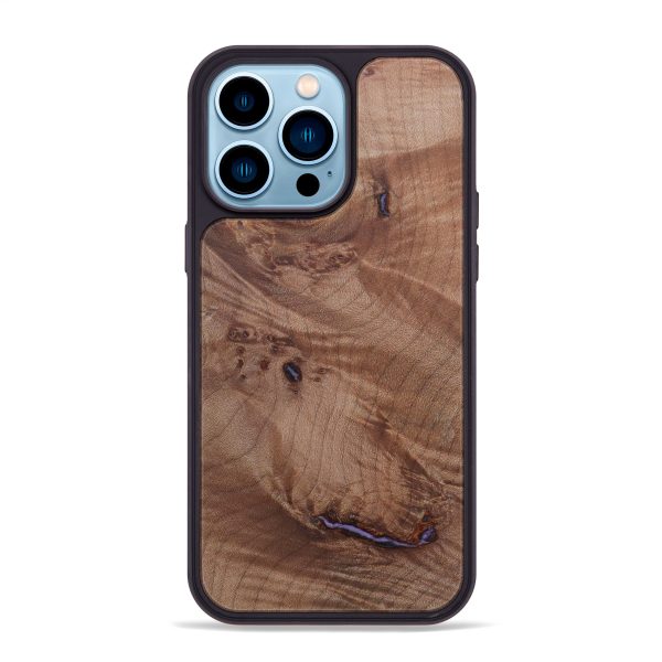 iPhone 14 Pro Max Burl Wood Phone Case - Aleda (Maple Burl, 601619) Online now