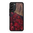 Galaxy S22 Plus Wood+Resin Phone Case - Jeniece (Dark Red, 602615) For Cheap