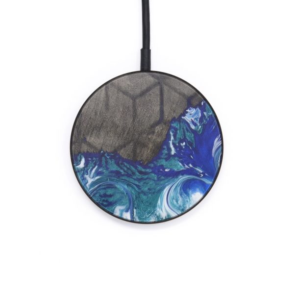 Circle Wood+Resin Wireless Charger - Kellia (Pattern, 599244) For Cheap