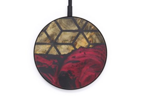 Circle Wood+Resin Wireless Charger - Bse (Pattern, 599253) Online Sale