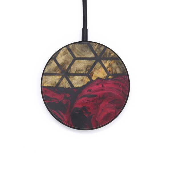 Circle Wood+Resin Wireless Charger - Bse (Pattern, 599253) Online Sale