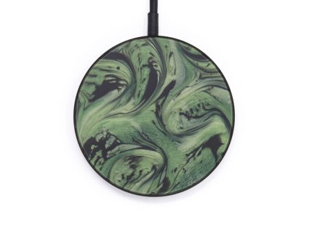 Circle ResinArt Wireless Charger - Jania (Dark Green, 599850) Online Sale