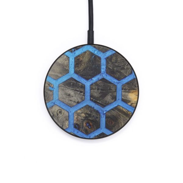 Circle Wood+Resin Wireless Charger - Dori (Pattern, 597985) on Sale