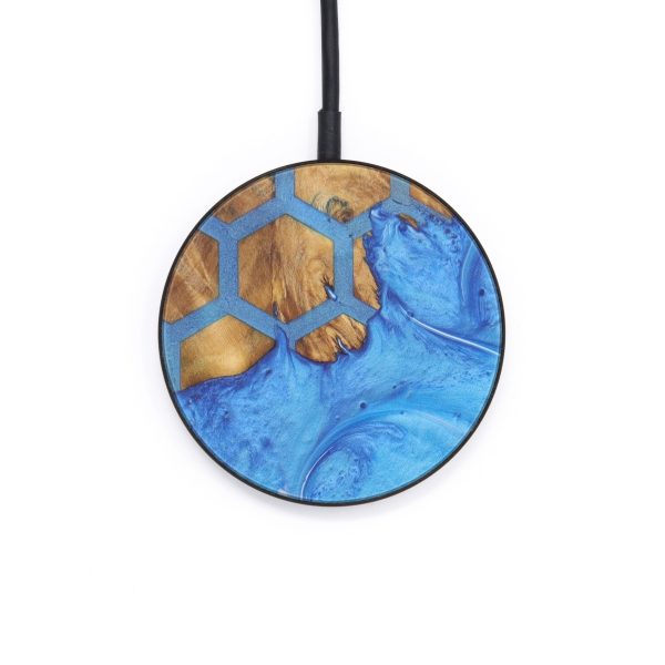 Circle Wood+Resin Wireless Charger - Randee (Pattern, 599254) For Sale