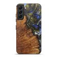 Galaxy S22 Plus Wood+Resin Live Edge Phone Case - Josefina (Dark Blue, 598635) Cheap