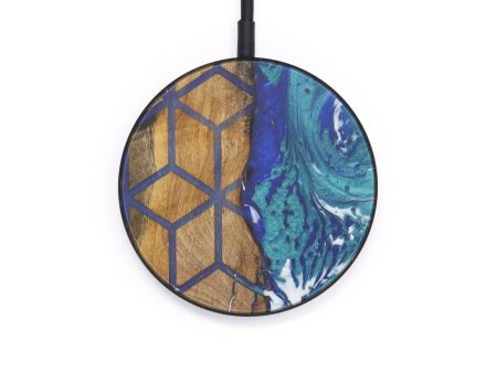 Circle Wood+Resin Wireless Charger - Camala (Pattern, 599251) Online