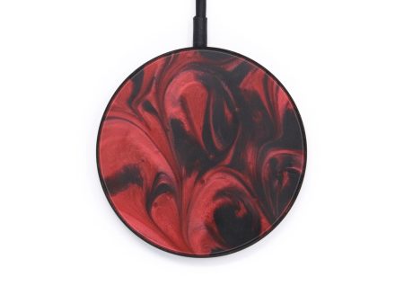 Circle ResinArt Wireless Charger - Tyne (Dark Red, 597961) Hot on Sale