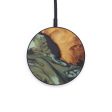 Circle Wood+Resin Wireless Charger - Helga (Dark Green, 599310) Online Sale