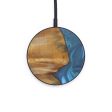 Circle Wood+Resin Wireless Charger - Marcy (Light Blue, 597979) For Discount