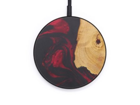 Circle Wood+Resin Wireless Charger - Cristofaro (Dark Red, 597786) Cheap