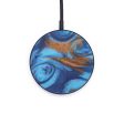 Circle ResinArt Wireless Charger - Ilyssa (Teal & Gold, 597995) Sale