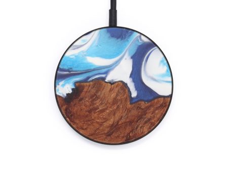 Circle Wood+Resin Wireless Charger - Junk (Light Blue, 599280) Discount