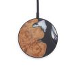 Circle Wood+Resin Wireless Charger - Nikos (Black & White, 600202) Hot on Sale