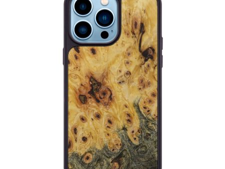 iPhone 14 Pro Max Burl Wood Phone Case - Fannye (Buckeye Burl, 596770) For Sale