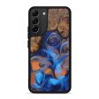 Galaxy S22 Plus Wood+Resin Phone Case - Felicdad (Dark Blue, 597836) Fashion