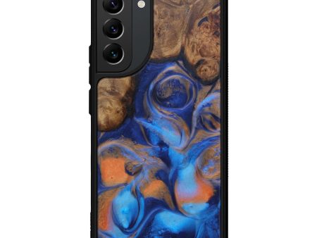 Galaxy S22 Plus Wood+Resin Phone Case - Felicdad (Dark Blue, 597836) Fashion