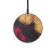 Circle Wood+Resin Wireless Charger - Eamon (Dark Red, 597956) Hot on Sale