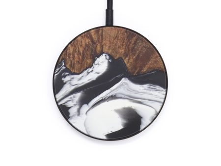 Circle Wood+Resin Wireless Charger - Moris (Black & White, 597759) Cheap