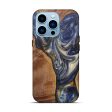 iPhone 14 Pro Wood+Resin Live Edge Phone Case - Alverta (Dark Blue, 598592) Cheap