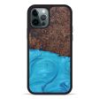 iPhone 12 Pro Wood+Resin Phone Case - Lynnett (Light Blue, 599684) Hot on Sale