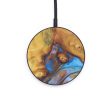 Circle Wood+Resin Wireless Charger - Bobbi (Teal & Gold, 598007) For Discount