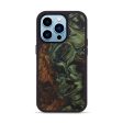 iPhone 14 Pro Wood+Resin Phone Case - Afzal (Dark Green, 596509) Cheap