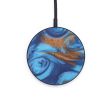 Circle ResinArt Wireless Charger - Marleen (Teal & Gold, 597999) Hot on Sale