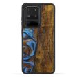 Galaxy S20 Ultra Wood+Resin Phone Case - Colman (Teal & Gold, 596712) Discount