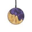 Circle Wood+Resin Wireless Charger - Eunice (Purple, 599263) Online Sale