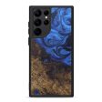 Galaxy S22 Ultra Wood+Resin Phone Case - Clifton (Dark Blue, 598706) Online Hot Sale