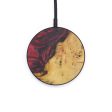 Circle Wood+Resin Wireless Charger - Miguelita (Dark Red, 597963) Supply