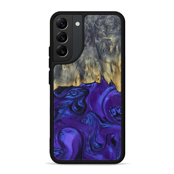 Galaxy S22 Plus Wood+Resin Phone Case - Reeta (Purple, 598212) Online Hot Sale