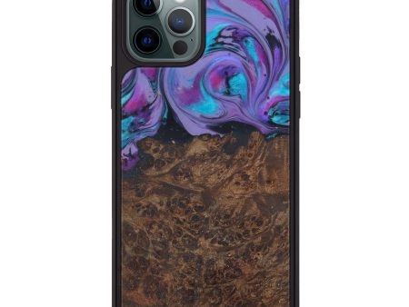 iPhone 12 Pro Wood+Resin Phone Case - Stella (Purple, 600425) Online