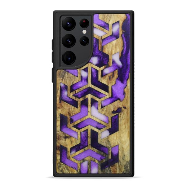 Galaxy S22 Ultra Wood+Resin Phone Case - Franklin (Pattern, 602276) Online Hot Sale