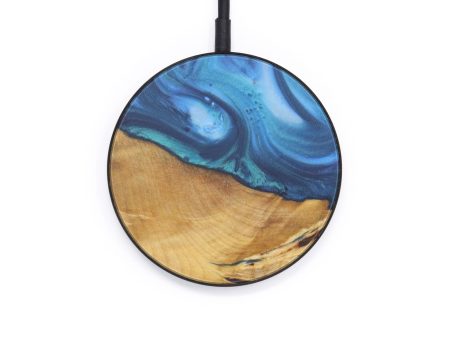 Circle Wood+Resin Wireless Charger - Mil (Light Blue, 599279) Supply