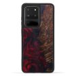 Galaxy S20 Ultra Wood+Resin Phone Case - Shandeigh (Dark Red, 599543) For Cheap