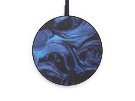 Circle ResinArt Wireless Charger - Caroline (Dark Blue, 599306) Online now